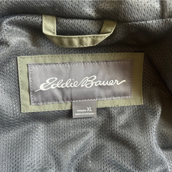Eddie Bauer Green Sprig Women's Port Townsend Waterproof Rain Jacket Outdoor XL - Picture 3 of 12